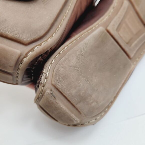 Mens Positano M. Gemi Leather Driving Moccasins Cognac Brown Size 10 - Picture 10 of 10